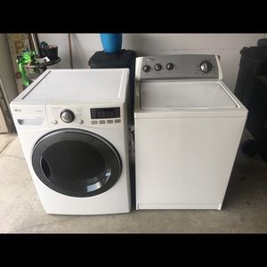 Washer & gas dryer